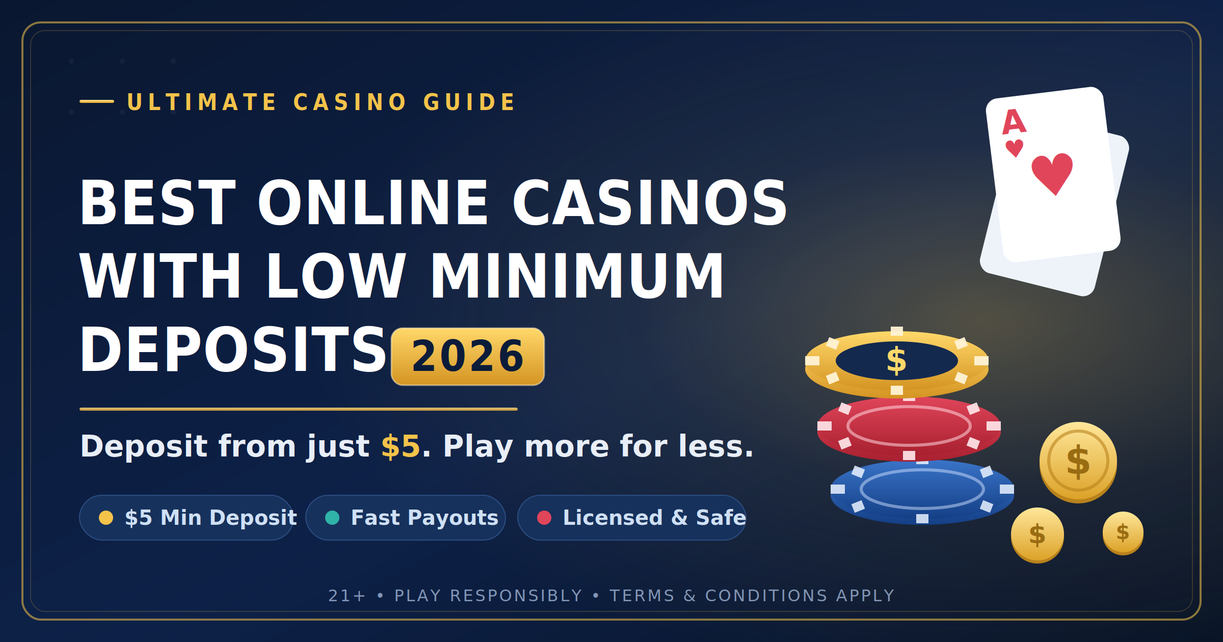 Best Online Casinos with Low Minimum Deposits in 2026